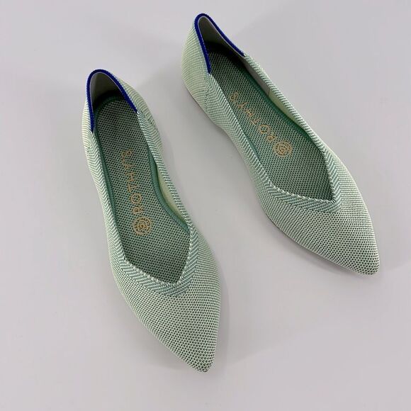 Rothy's The Point Mint Green Ballet Flats - Picture 2 of 8